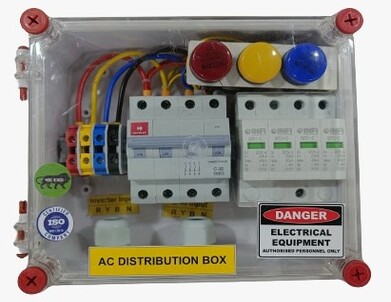STANDARD SERIES- ACDB BOX 3PHASE 32A WITH RYB INDICATOR